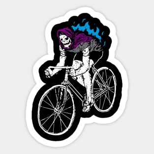 Death skull biker Sticker